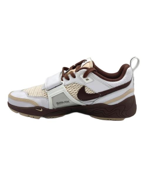 NIKE（ナイキ）NIKE (ナイキ) TRAVIS SCOTT (トラヴィススコット) ローカットスニーカー ブラウン×アイボリー サイズ:27.5の古着・服飾アイテム