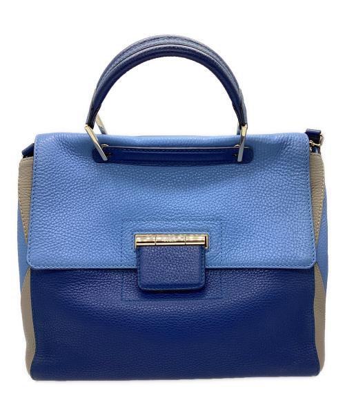 FURLA（フルラ）FURLA (フルラ) 2WAYハンドバッグ ブルーの古着・服飾アイテム