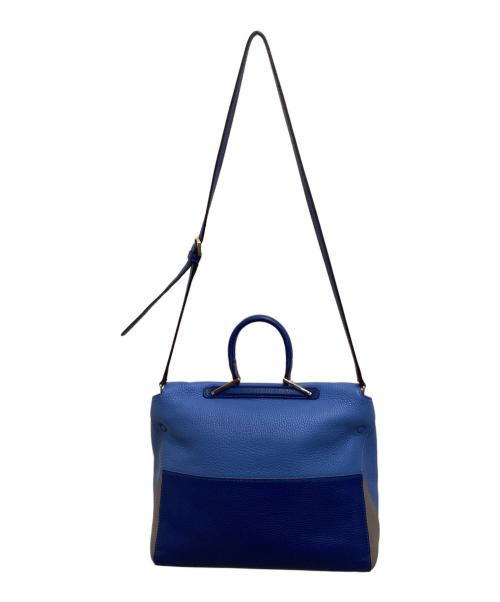 FURLA（フルラ）FURLA (フルラ) 2WAYハンドバッグ ブルーの古着・服飾アイテム