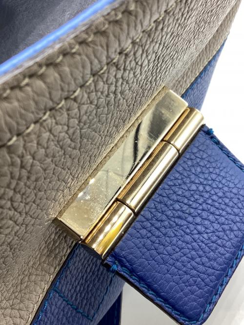 FURLA（フルラ）FURLA (フルラ) 2WAYハンドバッグ ブルーの古着・服飾アイテム