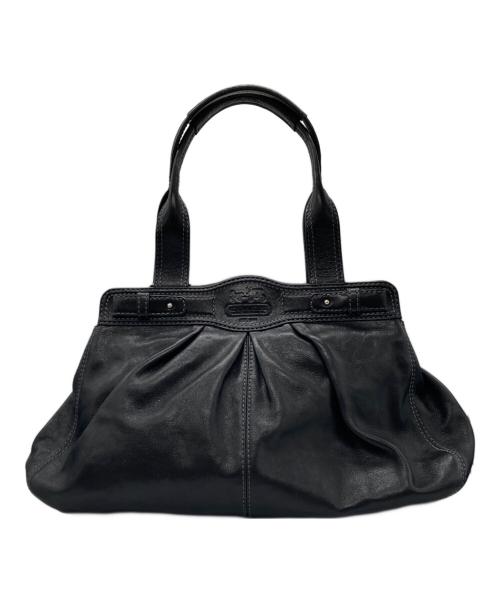 COACH（コーチ）COACH (コーチ) レザートートバッグ ブラックの古着・服飾アイテム