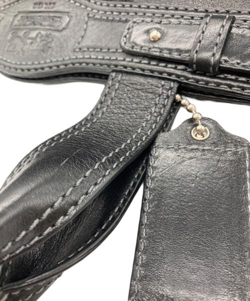 COACH（コーチ）COACH (コーチ) レザートートバッグ ブラックの古着・服飾アイテム
