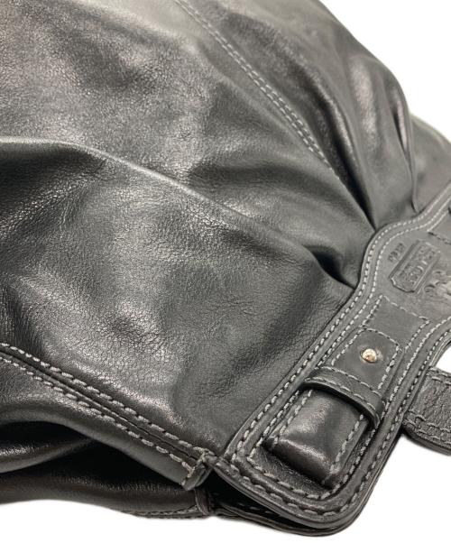 COACH（コーチ）COACH (コーチ) レザートートバッグ ブラックの古着・服飾アイテム