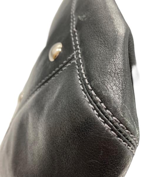 COACH（コーチ）COACH (コーチ) レザートートバッグ ブラックの古着・服飾アイテム