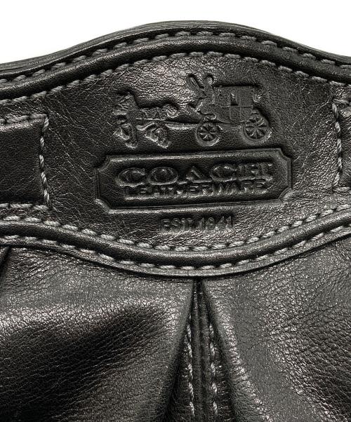 COACH（コーチ）COACH (コーチ) レザートートバッグ ブラックの古着・服飾アイテム