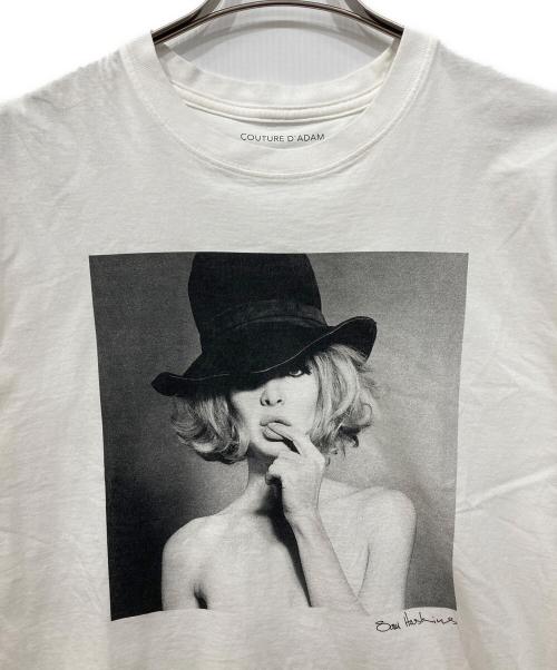 Couture d'adam（クチュールドアダム）COUTURE D'ADAM (クチュールドアダム) Sam Haskins T kate in jail/フォトTシャツ ホワイト サイズ:40の古着・服飾アイテム
