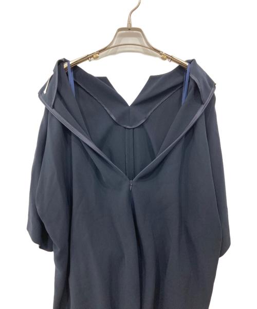 ebure（エブール）ebure (エブール) ウエストギャザー オールインワン ネイビー サイズ:38の古着・服飾アイテム