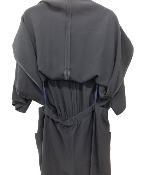 ebure（エブール）ebure (エブール) ウエストギャザー オールインワン ネイビー サイズ:38の古着・服飾アイテム