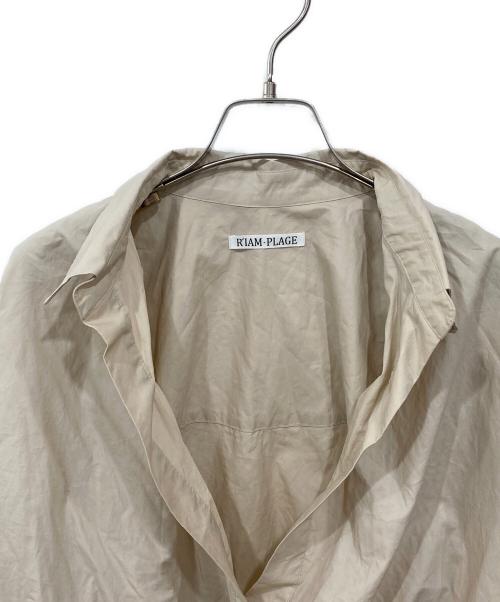 R’IAM-PLAGE（リアムプラージュ）R’IAM-PLAGE (リアムプラージュ) フォルムスキッパーシャツ ベージュ サイズ:Freeの古着・服飾アイテム