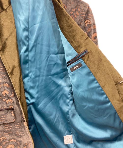 glamb（グラム）glamb (グラム) ベルベティーンペイズリーテーラードジャケット グレー サイズ:Sの古着・服飾アイテム