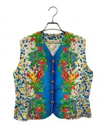 GIANNI VERSACE（ジャンニ・ヴェルサーチ）の古着「フラワープリントベスト」｜マルチカラー