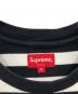 中古・古着 SUPREME (シュプリーム) ボーダーTシャツ ブラック×ホワイト サイズ:S：8000円