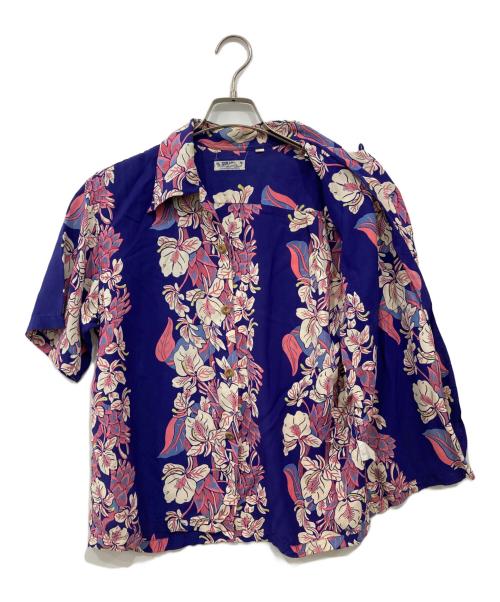 Sun Surf（サンサーフ）Sun Surf (サンサーフ) 半袖アロハシャツ ブルー サイズ:Sの古着・服飾アイテム