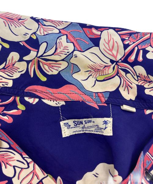 Sun Surf（サンサーフ）Sun Surf (サンサーフ) 半袖アロハシャツ ブルー サイズ:Sの古着・服飾アイテム