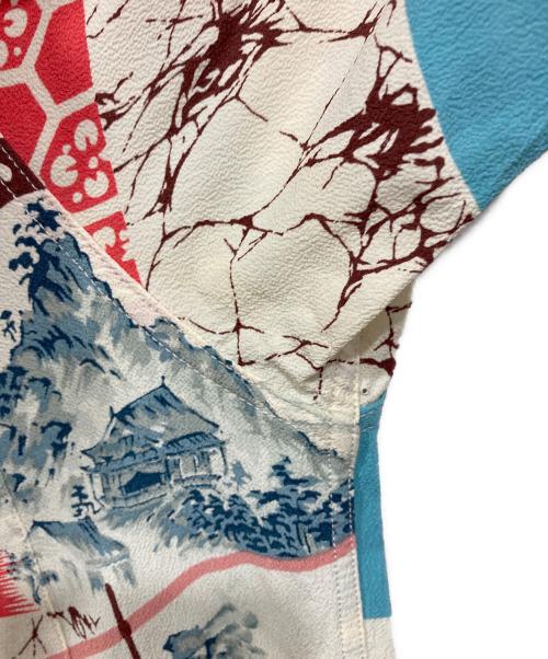 Sun Surf（サンサーフ）Sun Surf (サンサーフ) 半袖アロハシャツ ブルー×レッド サイズ:Sの古着・服飾アイテム