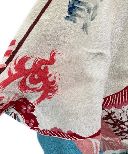 Sun Surf（サンサーフ）Sun Surf (サンサーフ) 半袖アロハシャツ ブルー×レッド サイズ:Sの古着・服飾アイテム