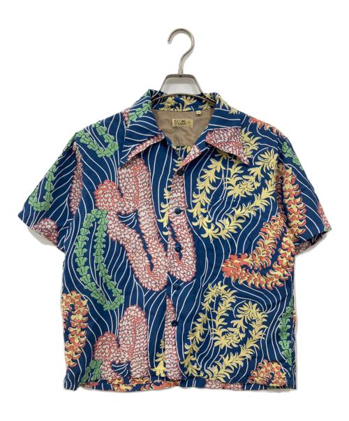 KEONI OF HAWAII（ケオニオブハワイ）KEONI OF HAWAII (ケオニオブハワイ) 半袖シャツ ブルー サイズ:Sの古着・服飾アイテム
