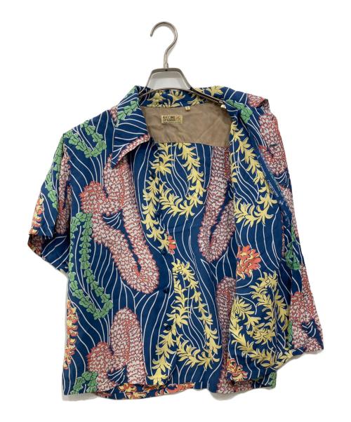 KEONI OF HAWAII（ケオニオブハワイ）KEONI OF HAWAII (ケオニオブハワイ) 半袖シャツ ブルー サイズ:Sの古着・服飾アイテム