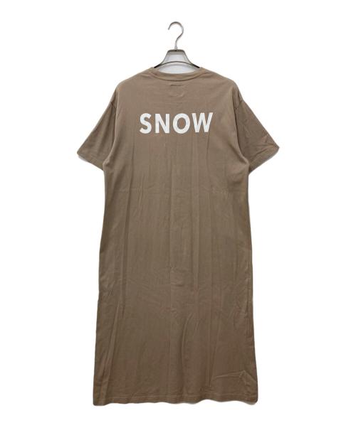 JOURNAL STANDARD relume（ジャーナルスタンダード レリューム）JOURNAL STANDARD relume (ジャーナルスタンダード レリューム) Snow peak (スノーピーク) Tシャツワンピース ベージュ サイズ:Freeの古着・服飾アイテム