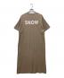 JOURNAL STANDARD relume (ジャーナルスタンダード レリューム) Snow peak (スノーピーク) Tシャツワンピース ベージュ サイズ:Free：5000円