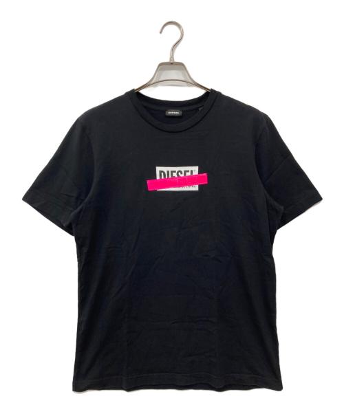 DIESEL（ディーゼル）DIESEL (ディーゼル) ロゴTシャツ ブラック サイズ:Sの古着・服飾アイテム