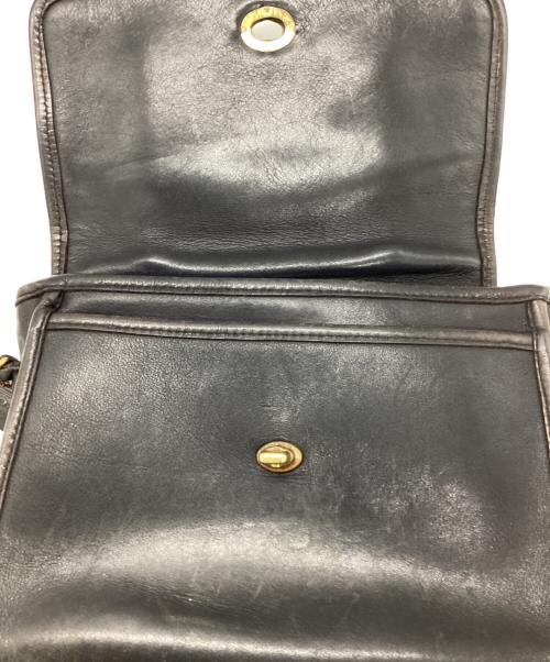 COACH（コーチ）COACH (コーチ) ターンロックレザーショルダーバッグ ブラウンの古着・服飾アイテム