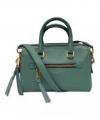 MARC JACOBSマークジェイコブス）の古着「リクルート スモール バウレットバッグ」｜グリーン