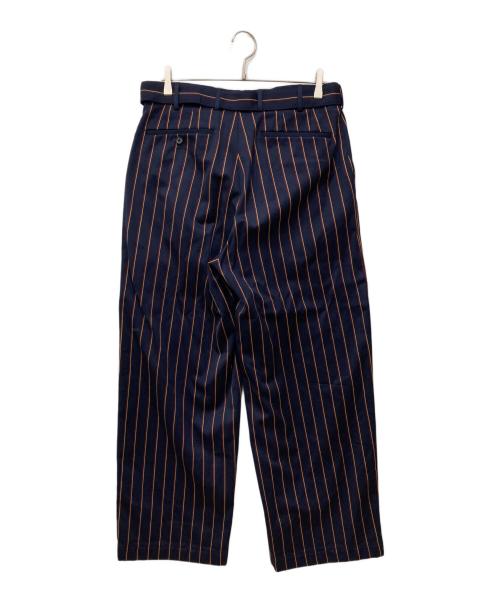 UNITED ARROWS & SONS（ユナイテッドアローズ アンド サンズ）UNITED ARROWS & SONS (ユナイテッドアローズ アンド サンズ) ストライプパンツ ネイビー サイズ:Lの古着・服飾アイテム