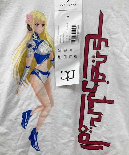 DON'T CARE（ドントケア）DON'T CARE (ドントケア) グラフィックTシャツ ホワイト サイズ:2の古着・服飾アイテム