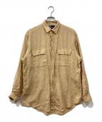 POLO RALPH LAURENポロ・ラルフローレン）の古着「リネンシャツ」｜ベージュ