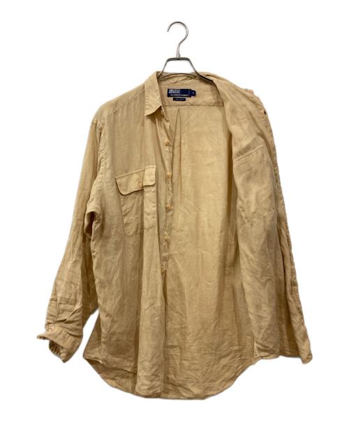 POLO RALPH LAUREN（ポロ・ラルフローレン）POLO RALPH LAUREN (ポロ・ラルフローレン) リネンシャツ ベージュ サイズ:Mの古着・服飾アイテム