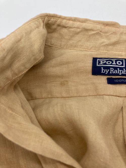POLO RALPH LAUREN（ポロ・ラルフローレン）POLO RALPH LAUREN (ポロ・ラルフローレン) リネンシャツ ベージュ サイズ:Mの古着・服飾アイテム
