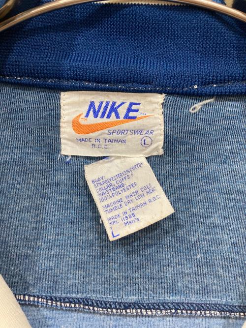 NIKE（ナイキ）NIKE (ナイキ) トラックジャケット アイボリー×ブルー サイズ:Lの古着・服飾アイテム