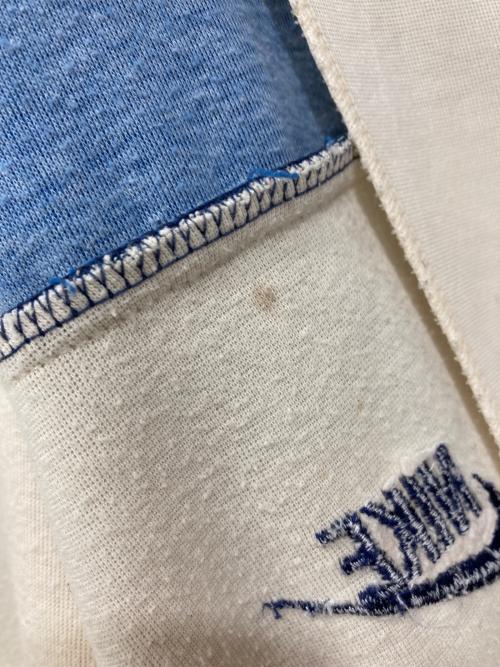 NIKE（ナイキ）NIKE (ナイキ) トラックジャケット アイボリー×ブルー サイズ:Lの古着・服飾アイテム