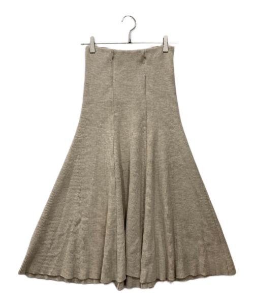 MUSE de Deuxieme Classe（ミューズ ドゥーズィエム クラス）MUSE de Deuxieme Classe (ミューズ ドゥーズィエム クラス) BOND RIB FLARE スカート ベージュ サイズ:Freeの古着・服飾アイテム