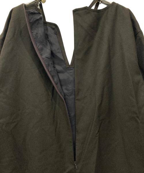 Noble（ノーブル）Noble (ノーブル) ウールフラノカフタンドレス ブラウン サイズ:Freeの古着・服飾アイテム