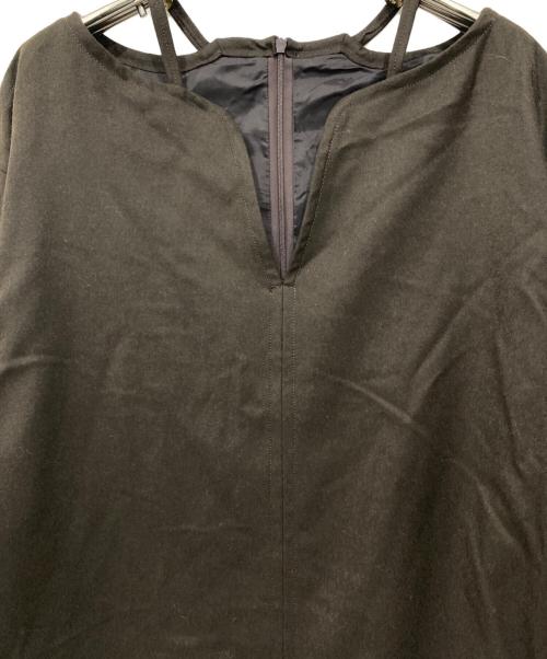 Noble（ノーブル）Noble (ノーブル) ウールフラノカフタンドレス ブラウン サイズ:Freeの古着・服飾アイテム