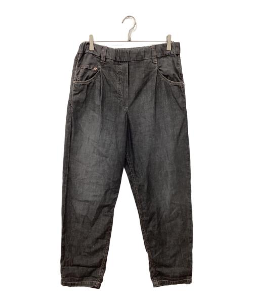 BRUNELLO CUCINELLI（ブルネロクチネリ）BRUNELLO CUCINELLI (ブルネロクチネリ) コットンイージーパンツ グレー サイズ:42の古着・服飾アイテム