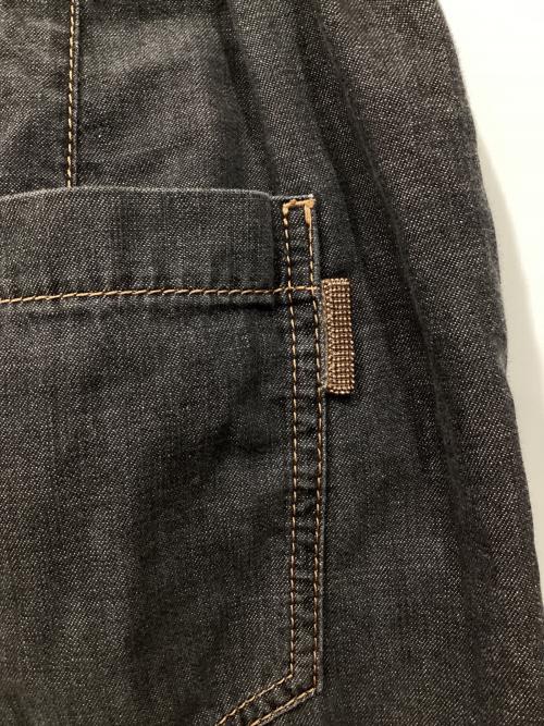 BRUNELLO CUCINELLI（ブルネロクチネリ）BRUNELLO CUCINELLI (ブルネロクチネリ) コットンイージーパンツ グレー サイズ:42の古着・服飾アイテム