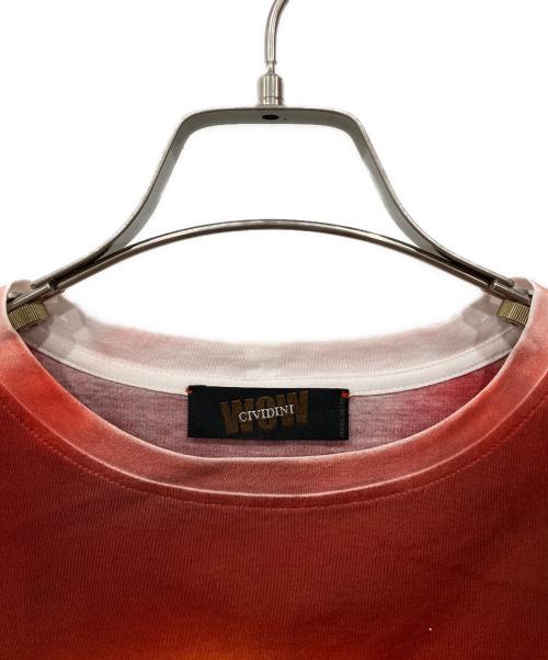CIVIDINI（チヴィディーニ）CIVIDINI (チヴィディーニ) Tシャツ レッド サイズ:Mの古着・服飾アイテム