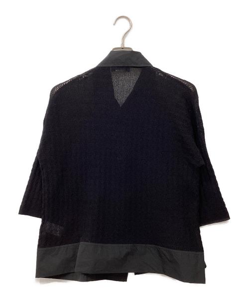 CIVIDINI（チヴィディーニ）CIVIDINI (チヴィディーニ) ドッキングボタンレスシャツ ブラック サイズ:44の古着・服飾アイテム