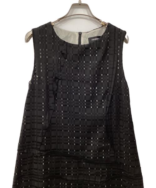 CIVIDINI（チヴィディーニ）CIVIDINI (チヴィディーニ) ノースリーブワンピース ブラック サイズ:44の古着・服飾アイテム