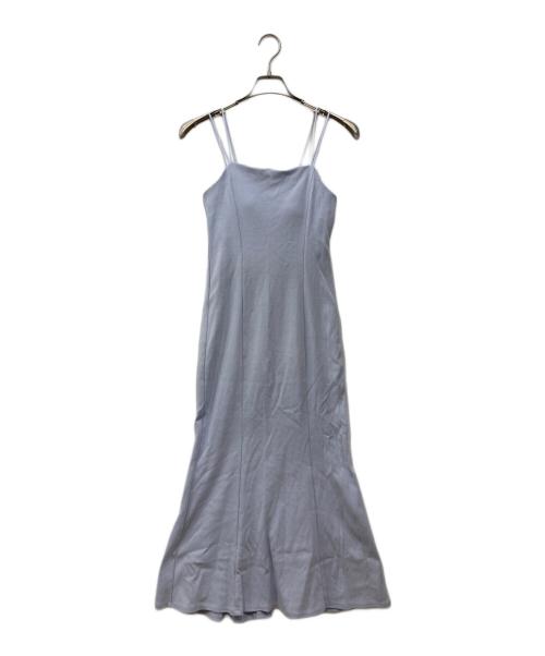FRAY ID（フレイ アイディー）FRAY ID (フレイ アイディー) カップインマーメイドカットキャミワンピ ブルー サイズ:Freeの古着・服飾アイテム