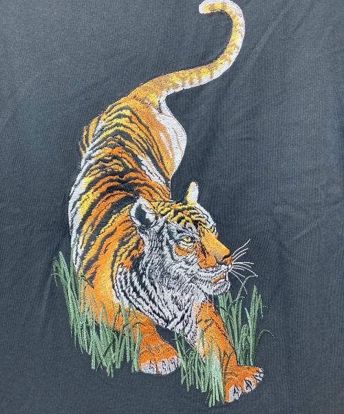 STELLA McCARTNEY（ステラマッカートニー）STELLA McCARTNEY (ステラマッカートニー) 虎刺繍Tシャツ ブラック×グレー サイズ:38の古着・服飾アイテム