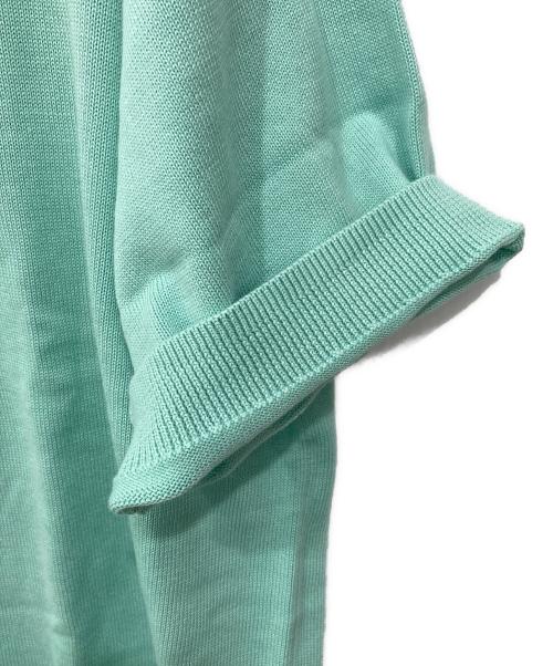 BOSS HUGO BOSS（ボス ヒューゴボス）BOSS HUGO BOSS (ボス ヒューゴボス) 半袖ロゴニット ブルー サイズ:XLの古着・服飾アイテム