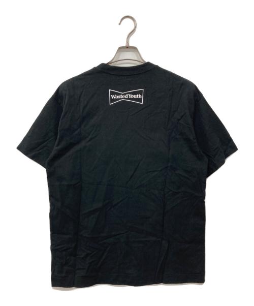 WASTED YOUTH（ウェイステッドユース）WASTED YOUTH (ウェイステッドユース) プリントTシャツ ブラック サイズ:Lの古着・服飾アイテム