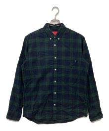 SUPREME（シュプリーム）の古着「フランネルシャツ」｜ネイビー×グリーン