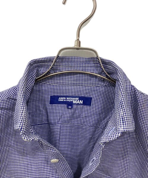 JUNYA WATANABE MAN（ジュンヤワタナベマン）JUNYA WATANABE MAN (ジュンヤワタナベマン) チェックシャツ ブルー サイズ:Mの古着・服飾アイテム