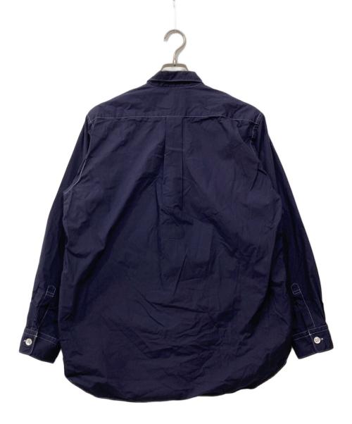 COMME des GARCONS HOMME（コムデギャルソン オム）COMME des GARCONS HOMME (コムデギャルソン オム) 刺繍切り替えシャツ ネイビー サイズ:表記なしの古着・服飾アイテム