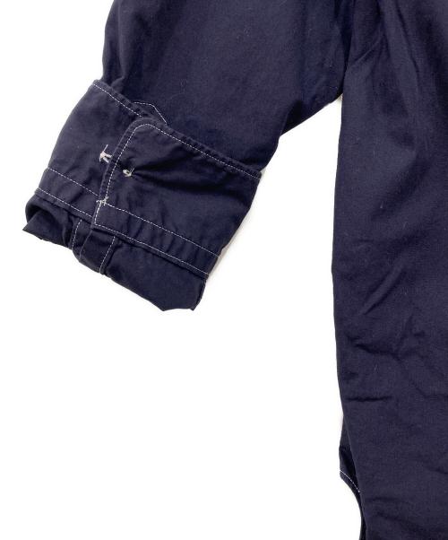 COMME des GARCONS HOMME（コムデギャルソン オム）COMME des GARCONS HOMME (コムデギャルソン オム) 刺繍切り替えシャツ ネイビー サイズ:表記なしの古着・服飾アイテム
